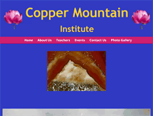 Tablet Screenshot of coppermount.org